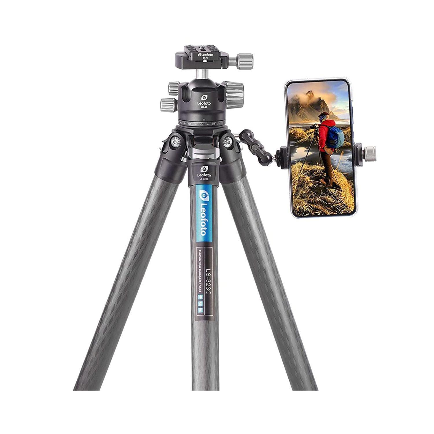 Leofoto-LS-323C-Carbon-Fiber-Tripod-with-LH-40-Ball-Head-Online-Buy-Mumbai-India_2 - Hey Jimmy