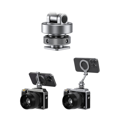 Leofoto-PM-03-Magnetic-Phone-Mount-with-Cold-Shoe-for-Magsafe-Online-Buy-India_1 - Hey Jimmy