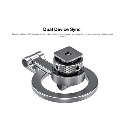 Leofoto-PM-03-Magnetic-Phone-Mount-with-Cold-Shoe-for-Magsafe-Online-Buy-India_3 - Hey Jimmy