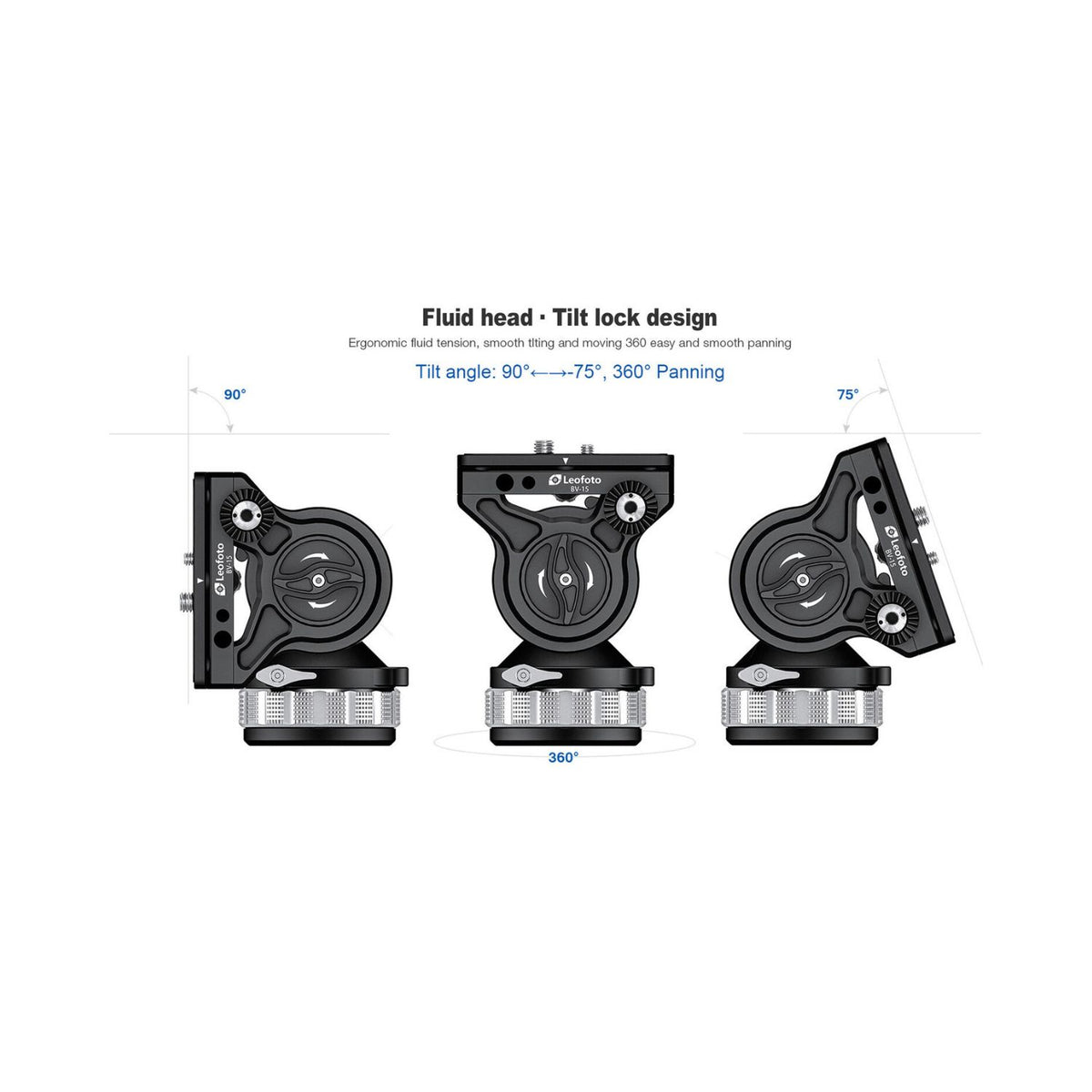 Leofoto LVF-163C+BV-15 Video Tripod and Fluid Head System