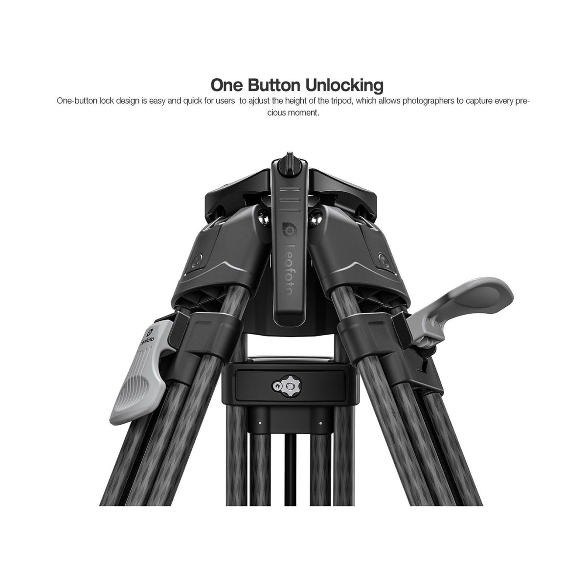 Leofoto LVF-163C+BV-15 Video Tripod and Fluid Head System