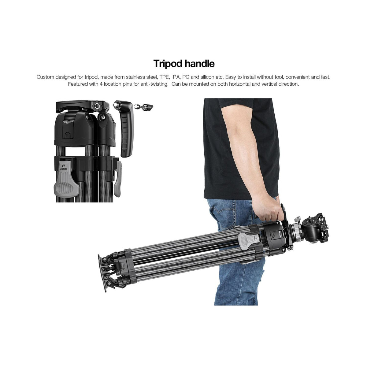Leofoto LVF-163C+BV-15 Video Tripod and Fluid Head System