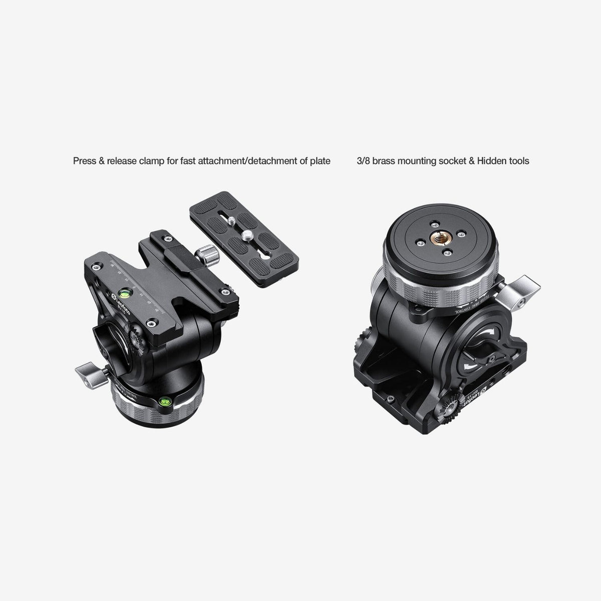 Leofoto LVF-163C+BV-15 Video Tripod and Fluid Head System