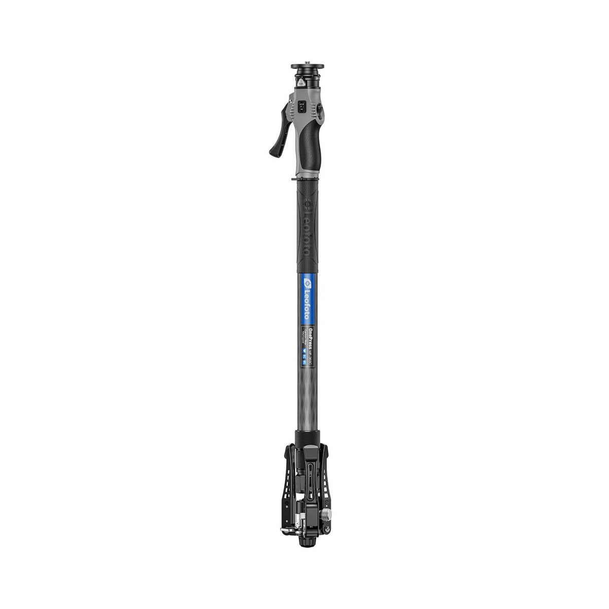 Leofoto OnePress MF-363C Carbon Fibre Monopod with VD-04P Pedal Base Support