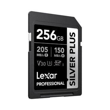 Lexar 256GB Professional SILVER PLUS SDXC UHS-I V30 Memory Card (205MB/s) - Online Buy in Mumbai, India