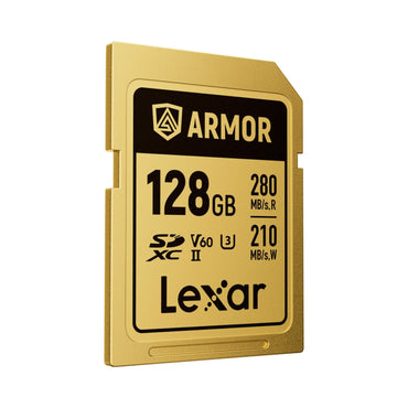 Lexar 128GB ARMOR GOLD UHS-II SDXC Memory Card (280 MB/s)