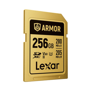 Lexar 256GB ARMOR GOLD UHS-II SDXC Memory Card (280 MB/s)