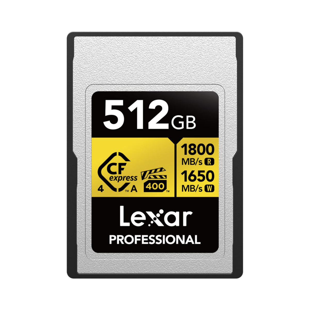 Lexar 512GB Professional GOLD CFexpress 4.0 Type A Memory Card (1800 MB/s)