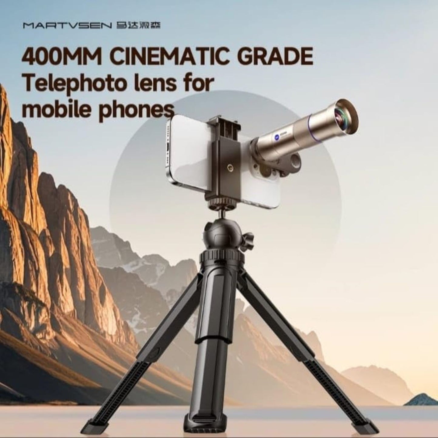 Martvsen 400mm 25x Telephoto Lens for Smartphones