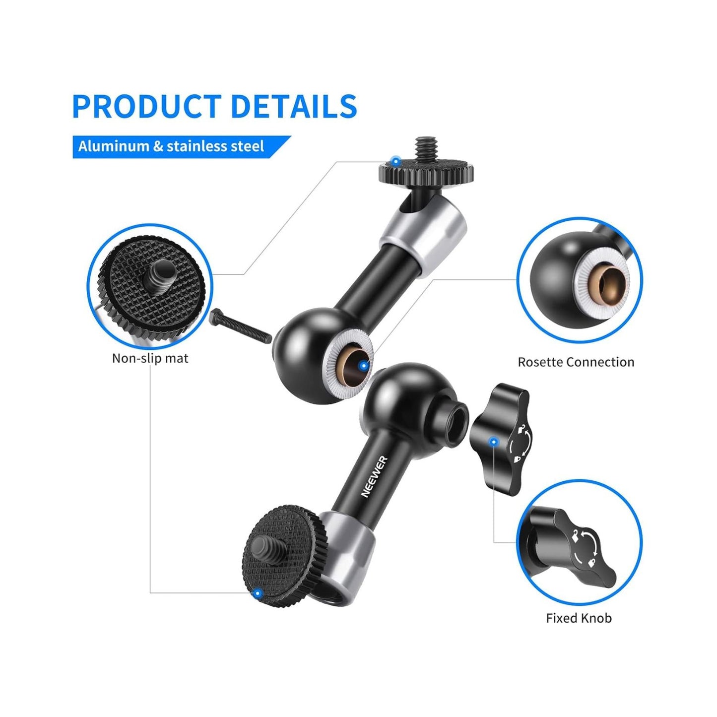 Neewer-5.9in-15cm-Adjustable-Friction-Magic-Arm-Online-Buy-India_2 - Hey Jimmy