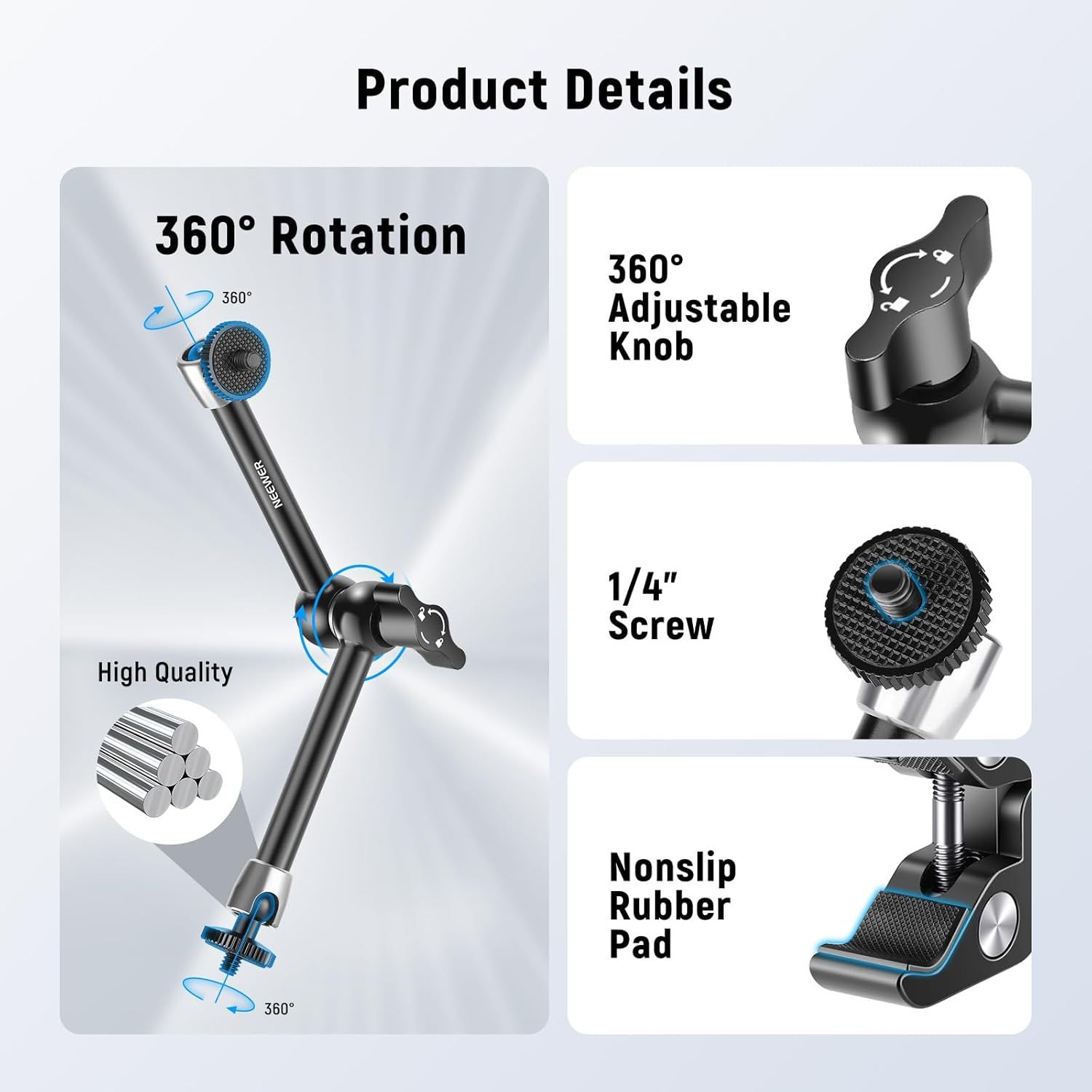 Neewer-9.825cm-Adjustable-Magic-Arm-with-Super-Clamp-Online-Buy-India_3 - Hey Jimmy