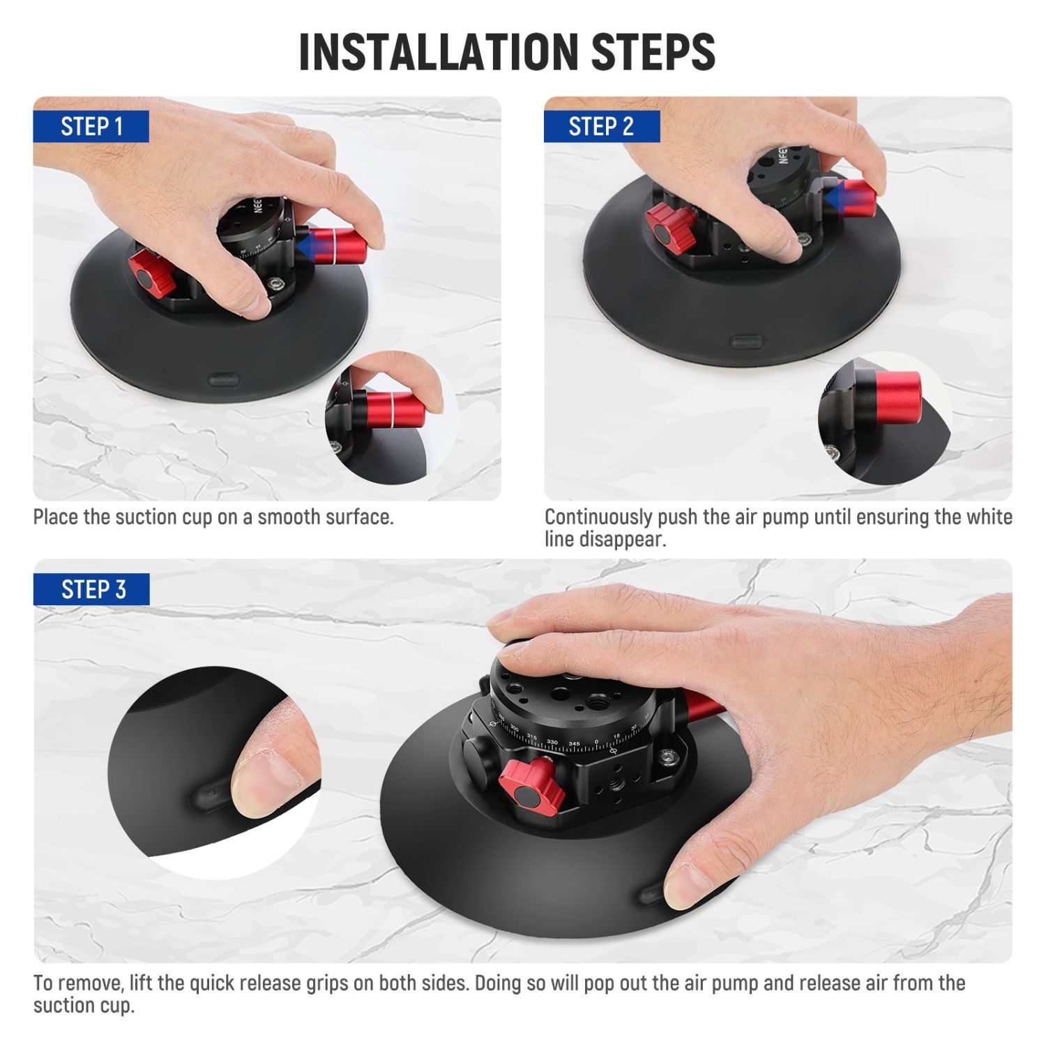 Neewer CA013 6" Camera Suction Mount with Ball Head Magic Arm - Online Buy in Mumbai, India