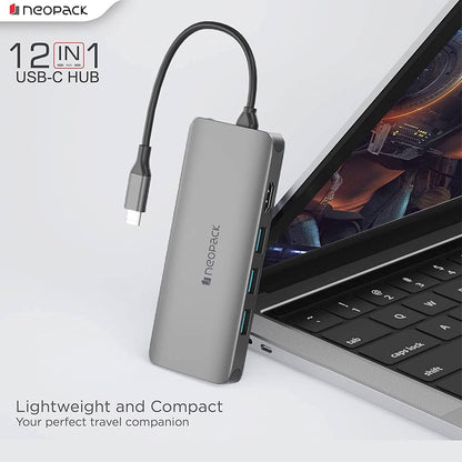 Neopack-12-In-1-USB-C-Multiport-Travel-Hub-Space-Grey-Online-Buy-Mumbai-India_3 - Hey Jimmy