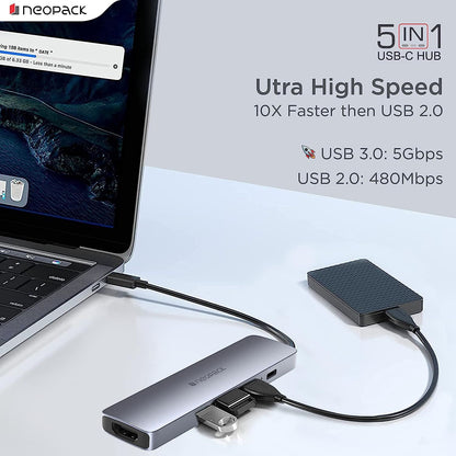 Neopack-5-in-1-USB-C-Hub-Multiport-Adapter-Online-Buy-Mumbai-India_2 - Hey Jimmy