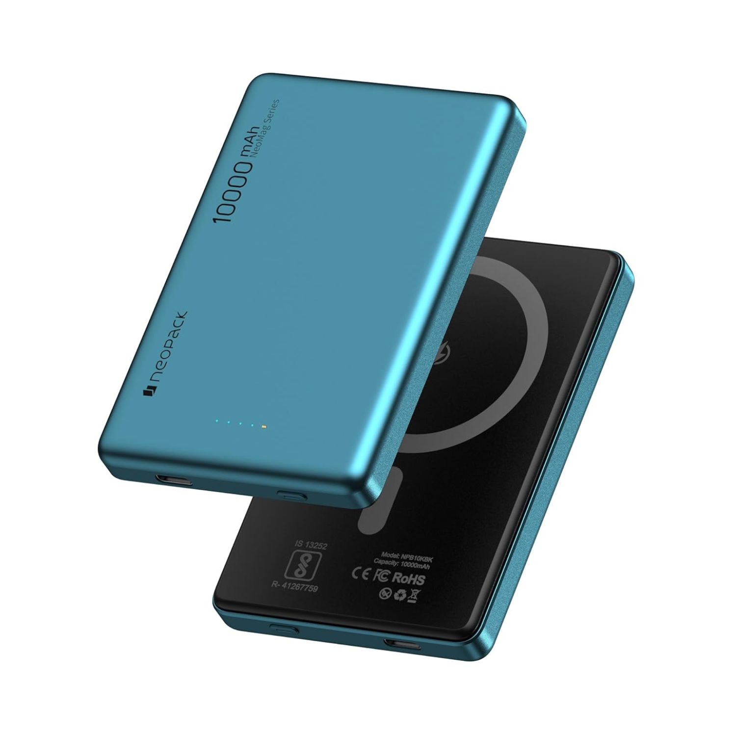 Neopack-Velocity-10000-mAh-Magnetic-Power-Bank-Blue-Online-Buy-India - Hey Jimmy