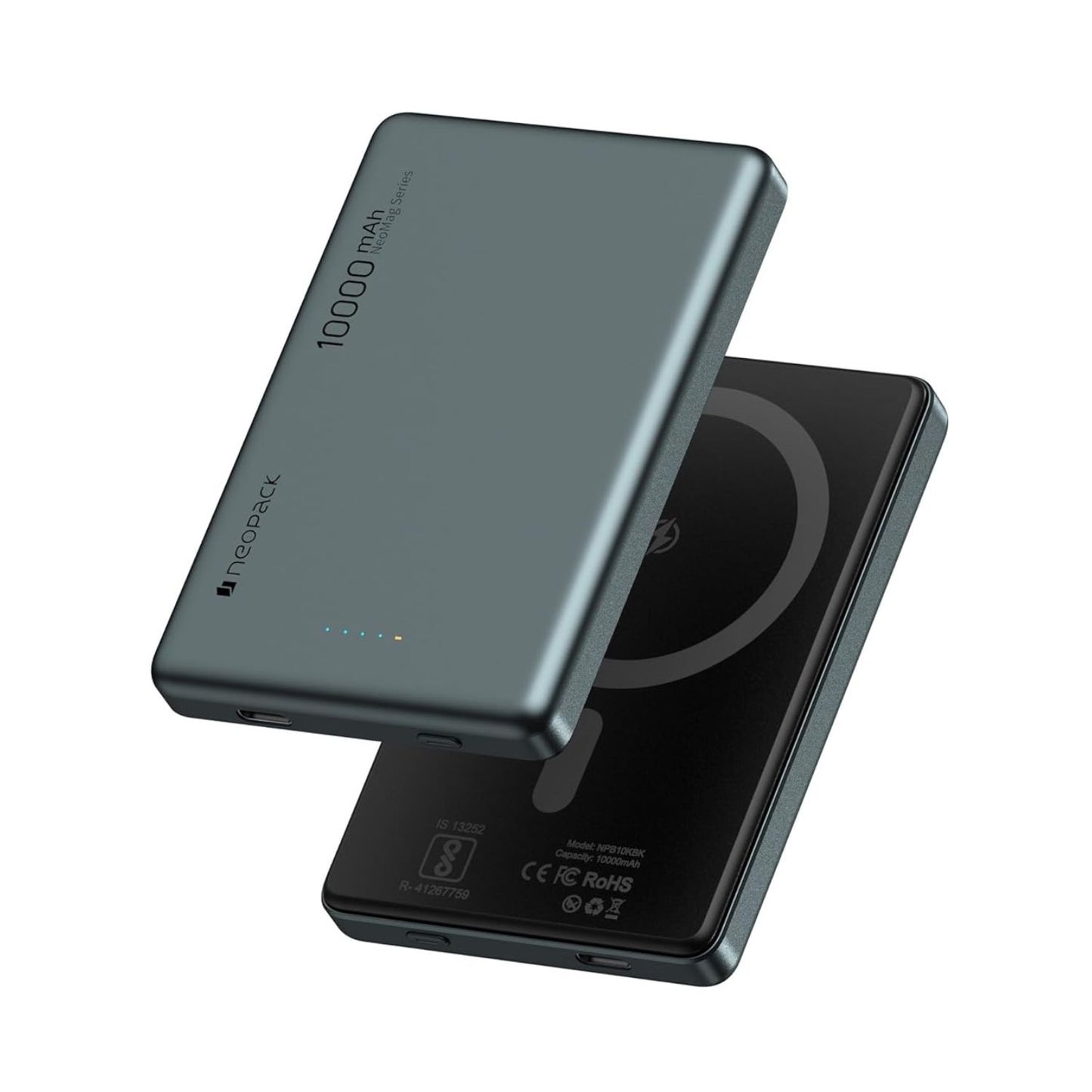 Neopack-Velocity-10000-mAh-Magnetic-Power-Bank-Space-Grey-Online-Buy-India - Hey Jimmy