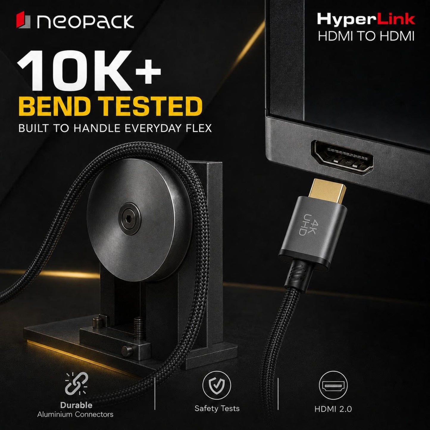 Neopack 2M Hyperlink 4K HDMI to HDMI High-Speed Cable