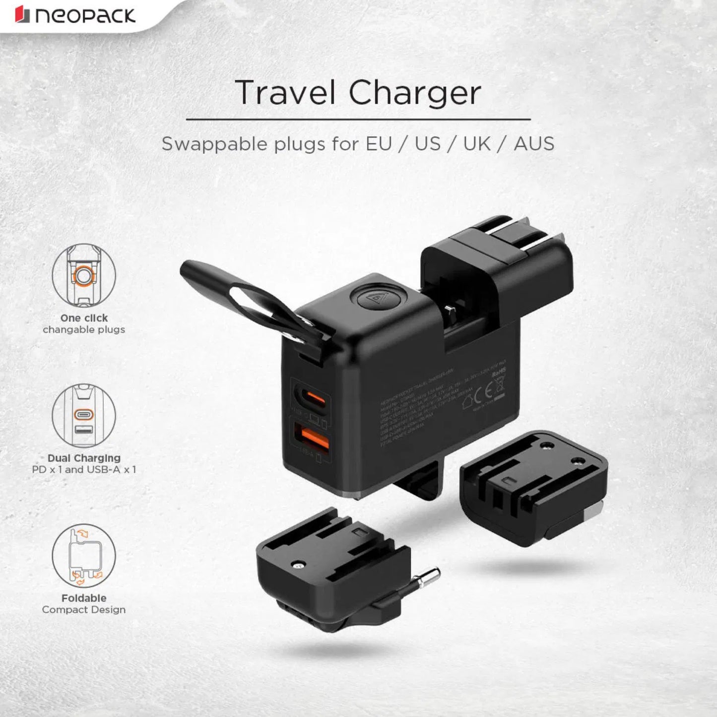 Neopack65WCubeTravelChargerDualPortAdapterwithUSB-CtoCCableOnlineBuyIndia_1 - Hey Jimmy