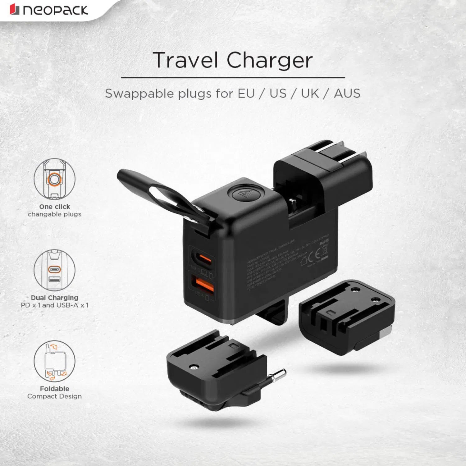 Neopack65WCubeTravelChargerDualPortAdapterwithUSB-CtoCCableOnlineBuyIndia_1 - Hey Jimmy