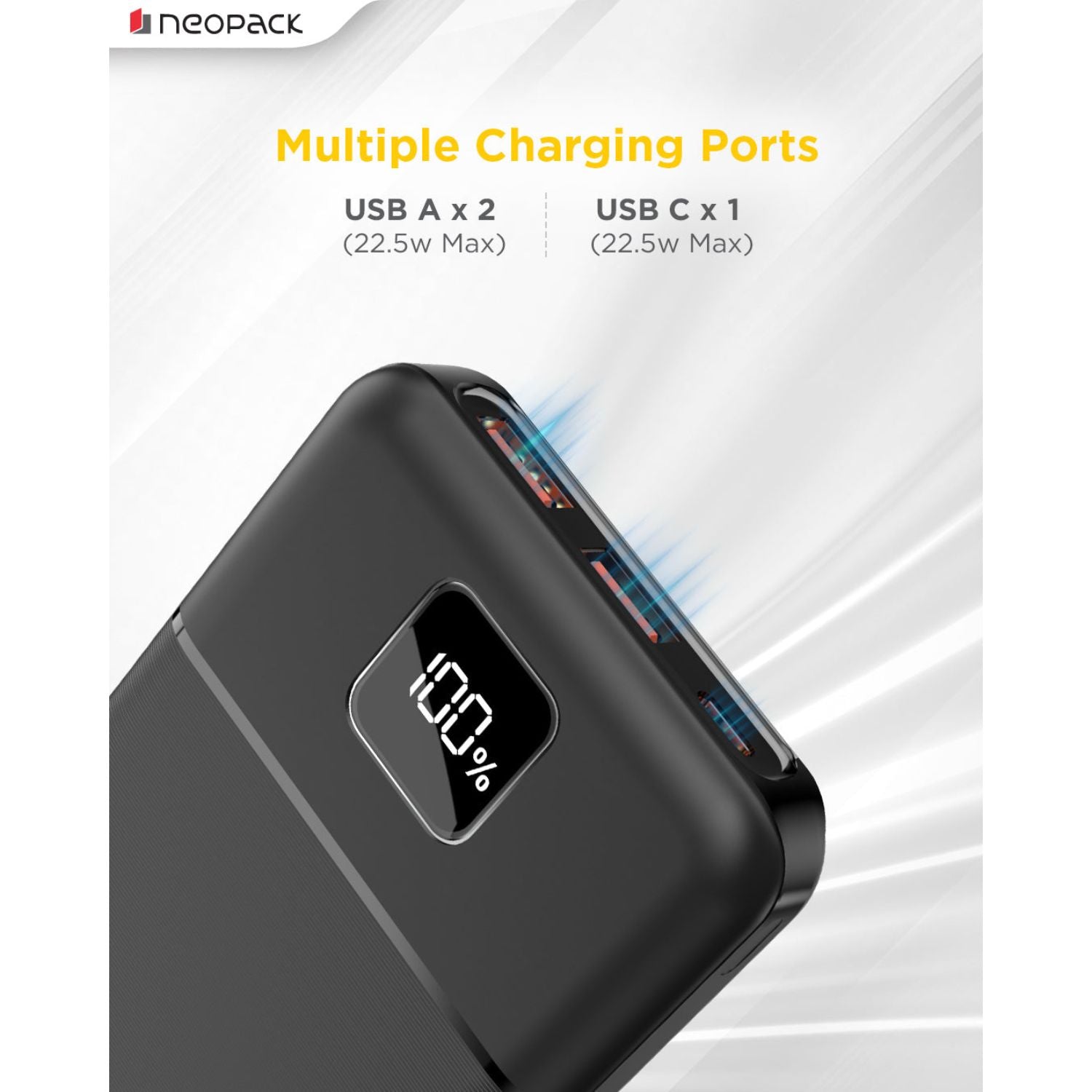 Neopack Slimline Power Bank 10000 mAH 22.5W PD Power Bank