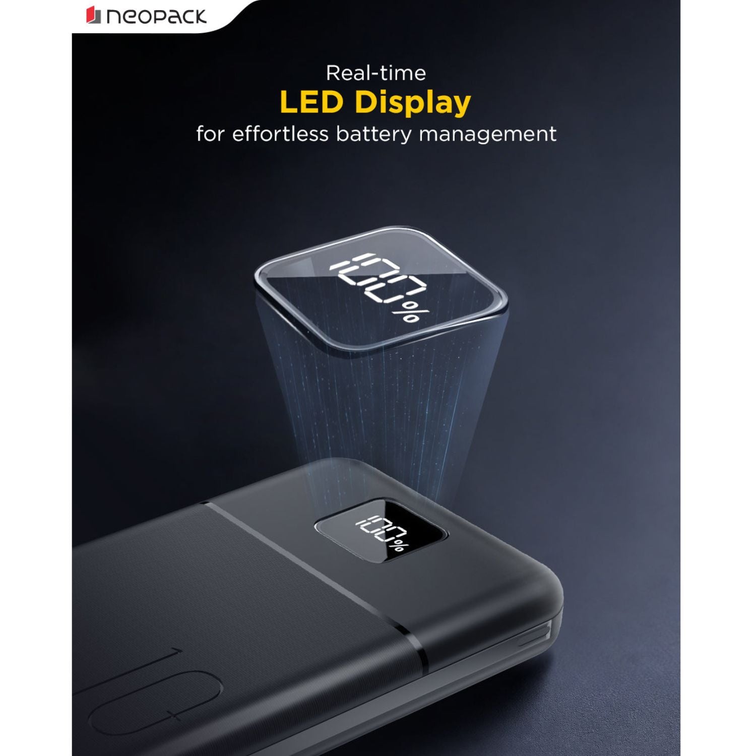 Neopack Slimline Power Bank 10000 mAH 22.5W PD Power Bank