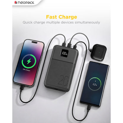 Neopack Slimline Power Bank 20000 mAH 22.5W PD Power Bank