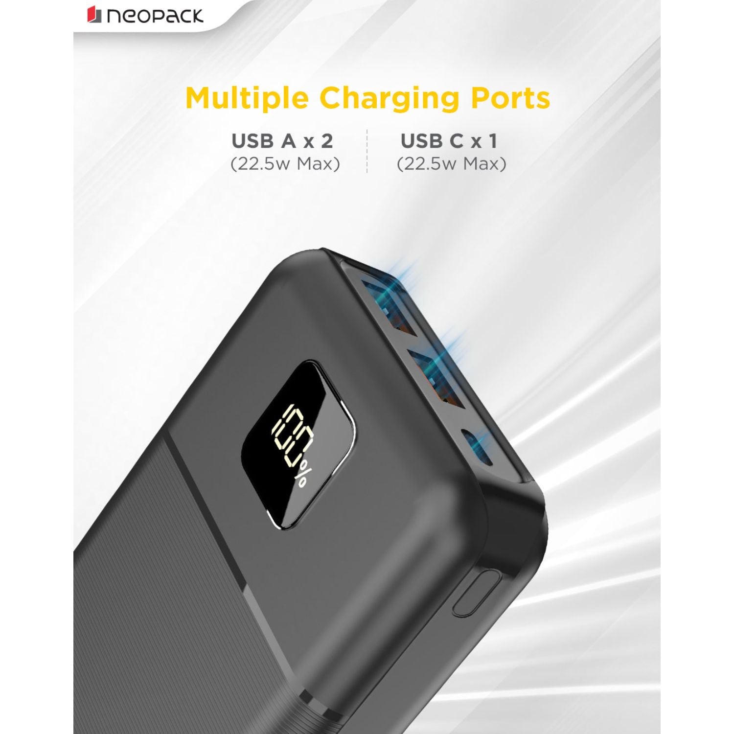 Neopack Slimline Power Bank 20000 mAH 22.5W PD Power Bank