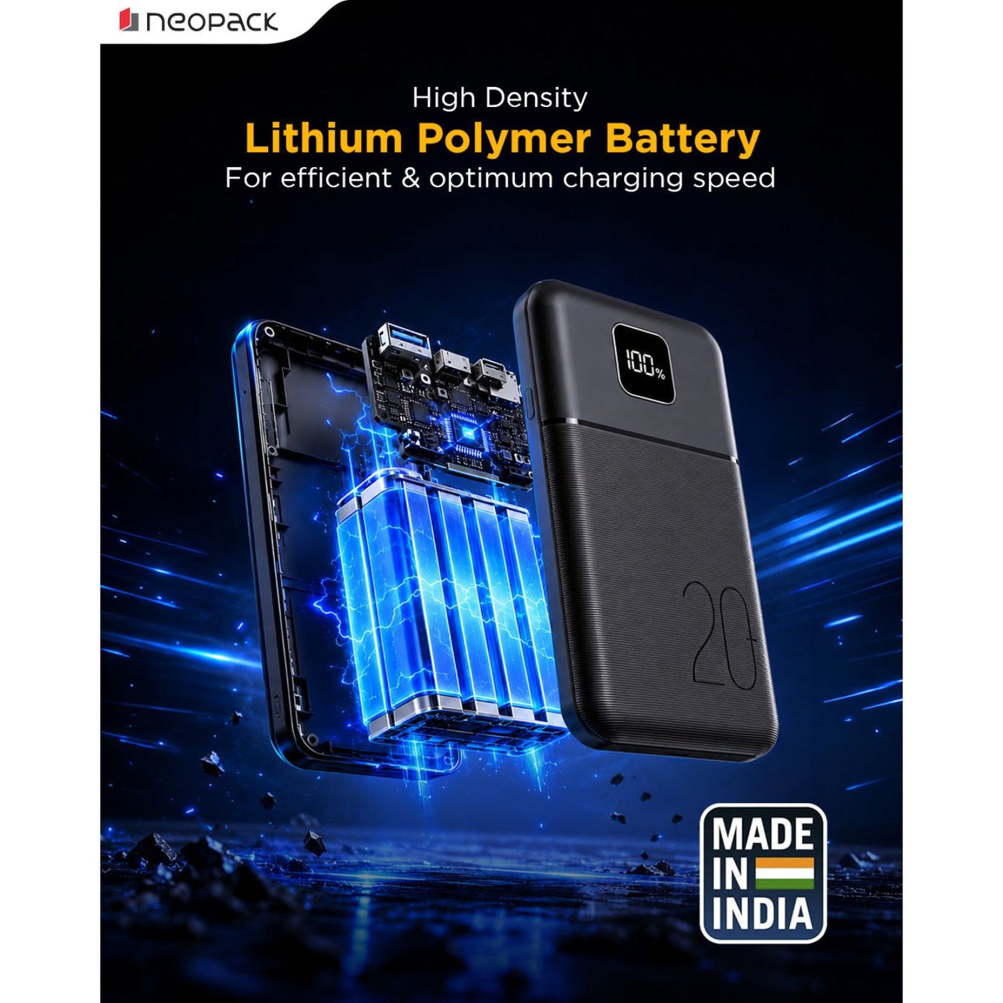 Neopack Slimline Power Bank 20000 mAH 22.5W PD Power Bank