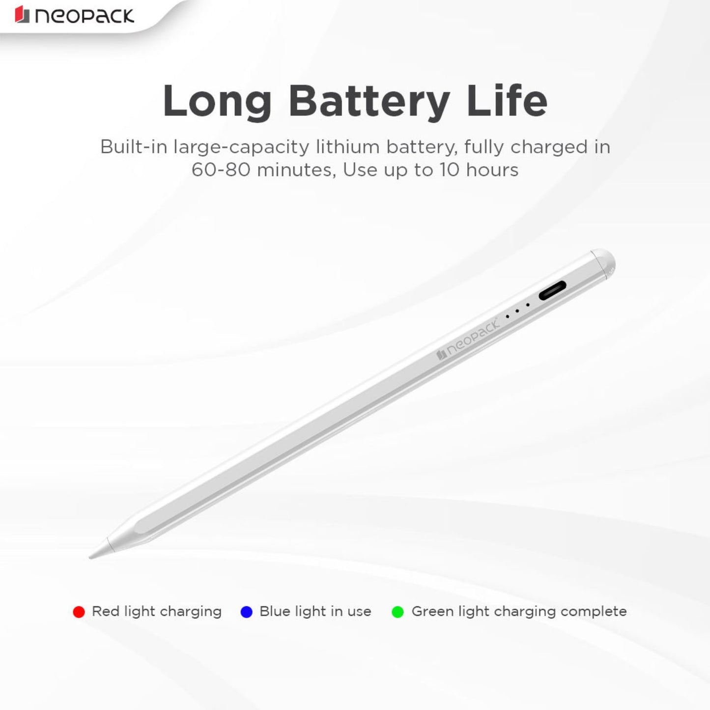 Neopack Universal Sketch Pencil with Magnetic Attached and Long Battery Life