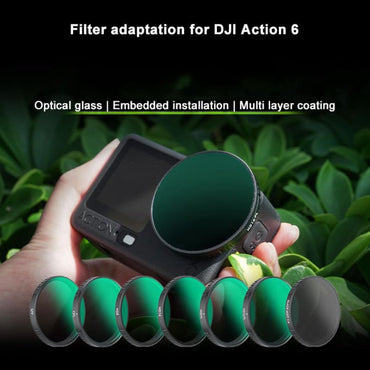 OfeeoAi 4-Pack Camera Lens Filter Set Compatible with DJI Osmo Action 6 (ND-PL)