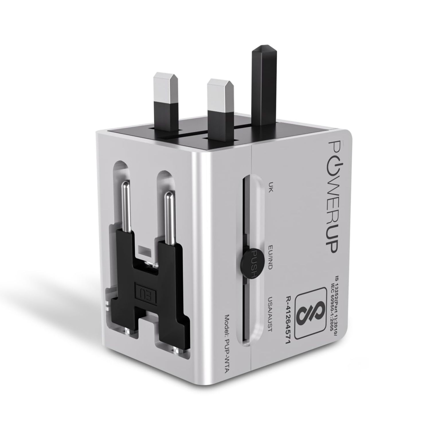 POWERUP-World-Travel-Adapter-with-Type-C-PD-Dual-USB-Port-Online-Buy-India - Hey Jimmy
