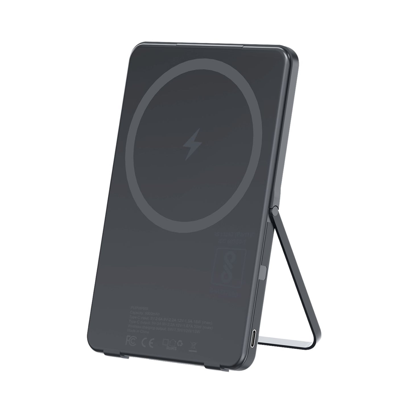 POWERUPPowerSlim5000mAhMagSafeWirelessPowerBankwithStand_DarkGrey_OnlineBuyIndia-1 - Hey Jimmy