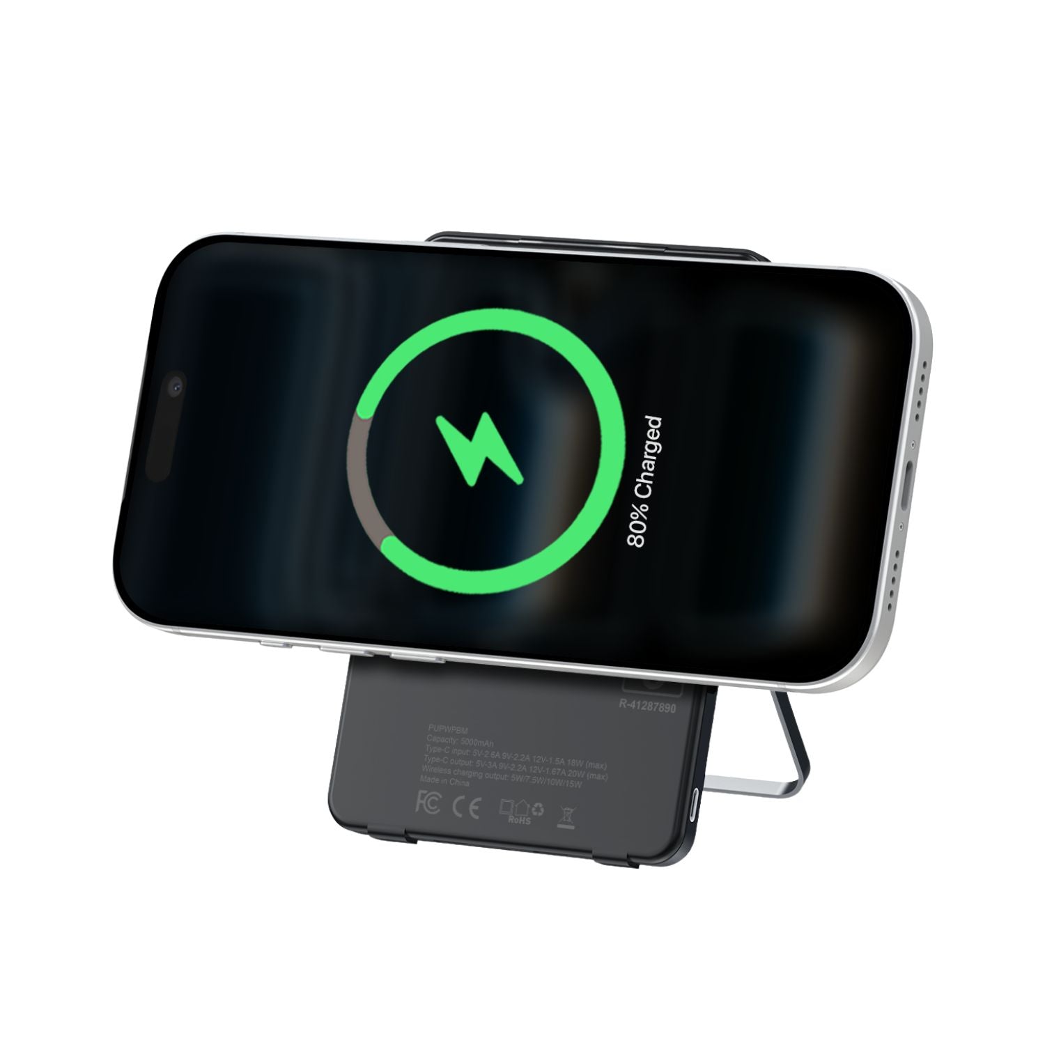 POWERUPPowerSlim5000mAhMagSafeWirelessPowerBankwithStand_DarkGrey_OnlineBuyIndia-8 - Hey Jimmy