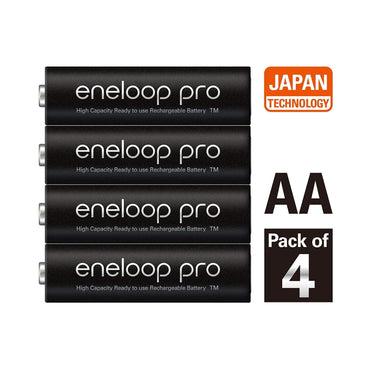 Panasonic Eneloop Pro AA Rechargeable Battery (Pack of 4) - Online Buy in Mumbai, India