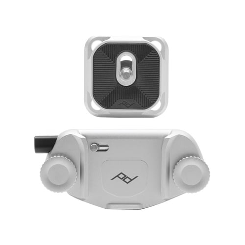 Peak-Design-Capture-Camera-Clip-v3-CP-S-3-Silver-with-Standard-Plate-Online-Buy-Mumbai-India-1 - Hey Jimmy
