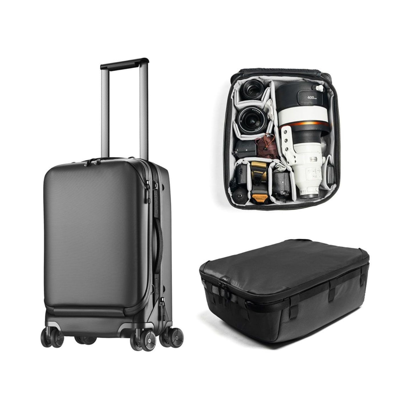 Peak-Design-Roller-Pro-Carry-On-Rolling-Creator-Combo-Backpack-Black-Online-Buy-India - Hey Jimmy