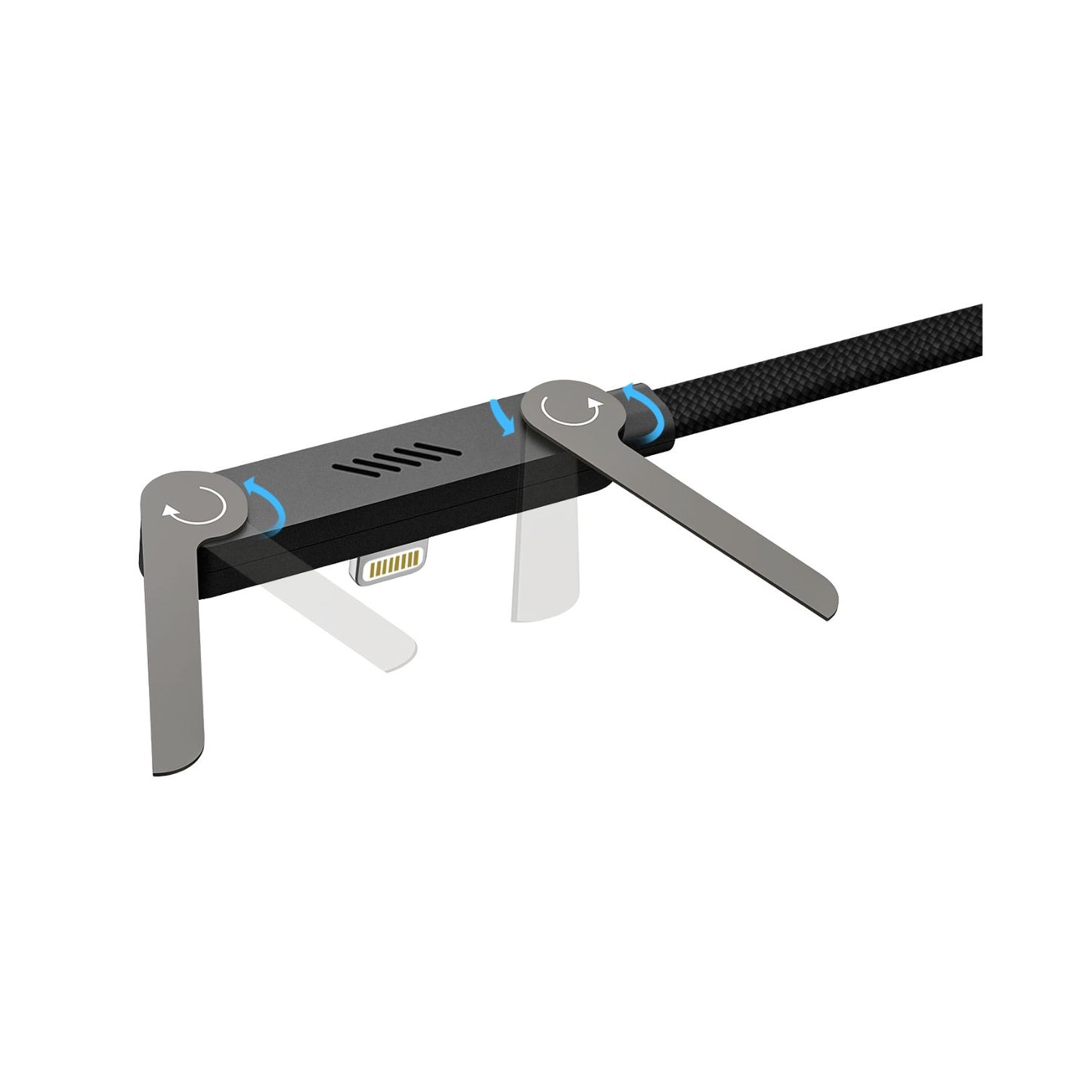 PowerUpKickstand2IN1ZincAlloyBraidedFlatType-CtoLightning1.5mtrCable_Black_OnlineBuyIndia-3 - Hey Jimmy