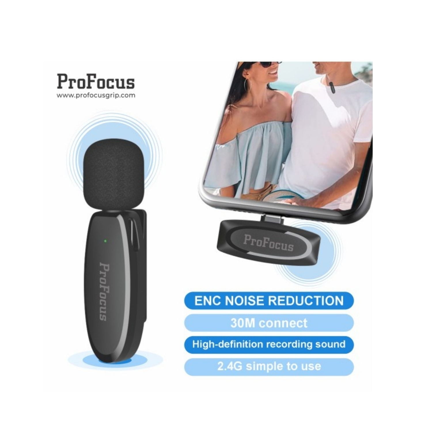 Profocus-Wireless-Smart-Microphone-C-Type-For-Android-Smartphones-Online-Buy-Mumbai-India_1 - Hey Jimmy