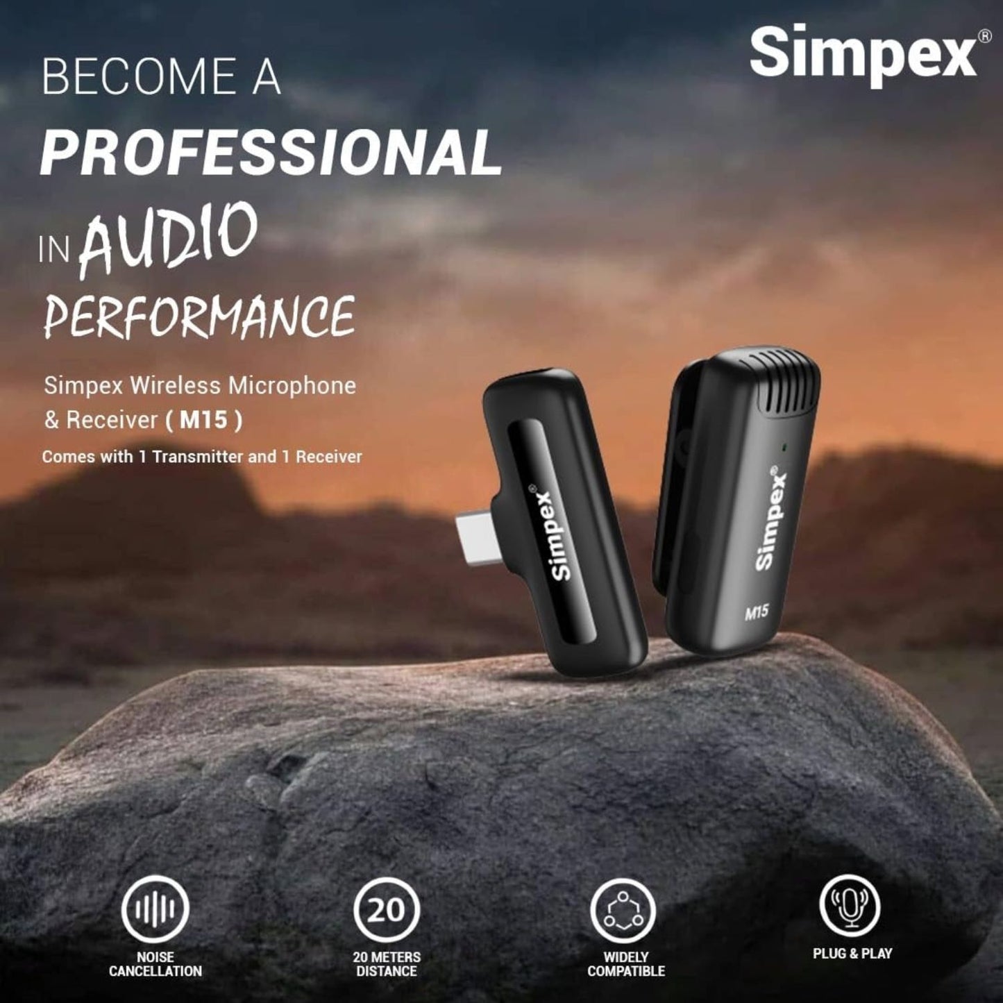 Simpex-M15-Wireless-Microphone-Receiver-Type-C-Online-Buy-India_2 - Hey Jimmy