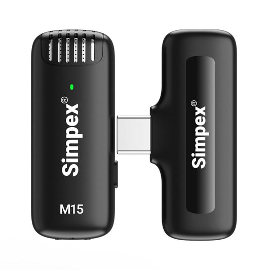 Simpex M15 Wireless Microphone & Receiver (Type-C) - Online Buy in Mumbai, India