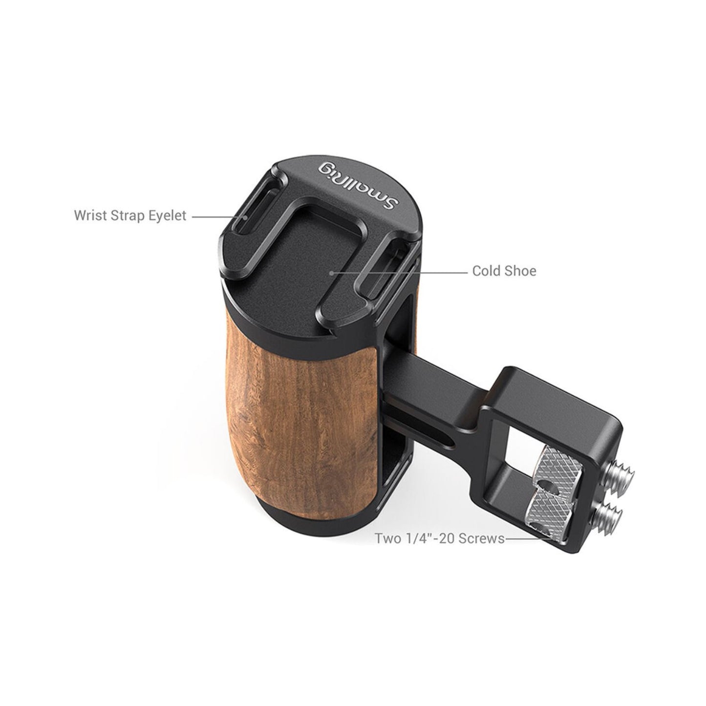 SmallRig-2913-Mini-Wood-Side-Handle-with-Dual-1-4inch-20-Screw-Mount-Online-Buy-India_2 - Hey Jimmy