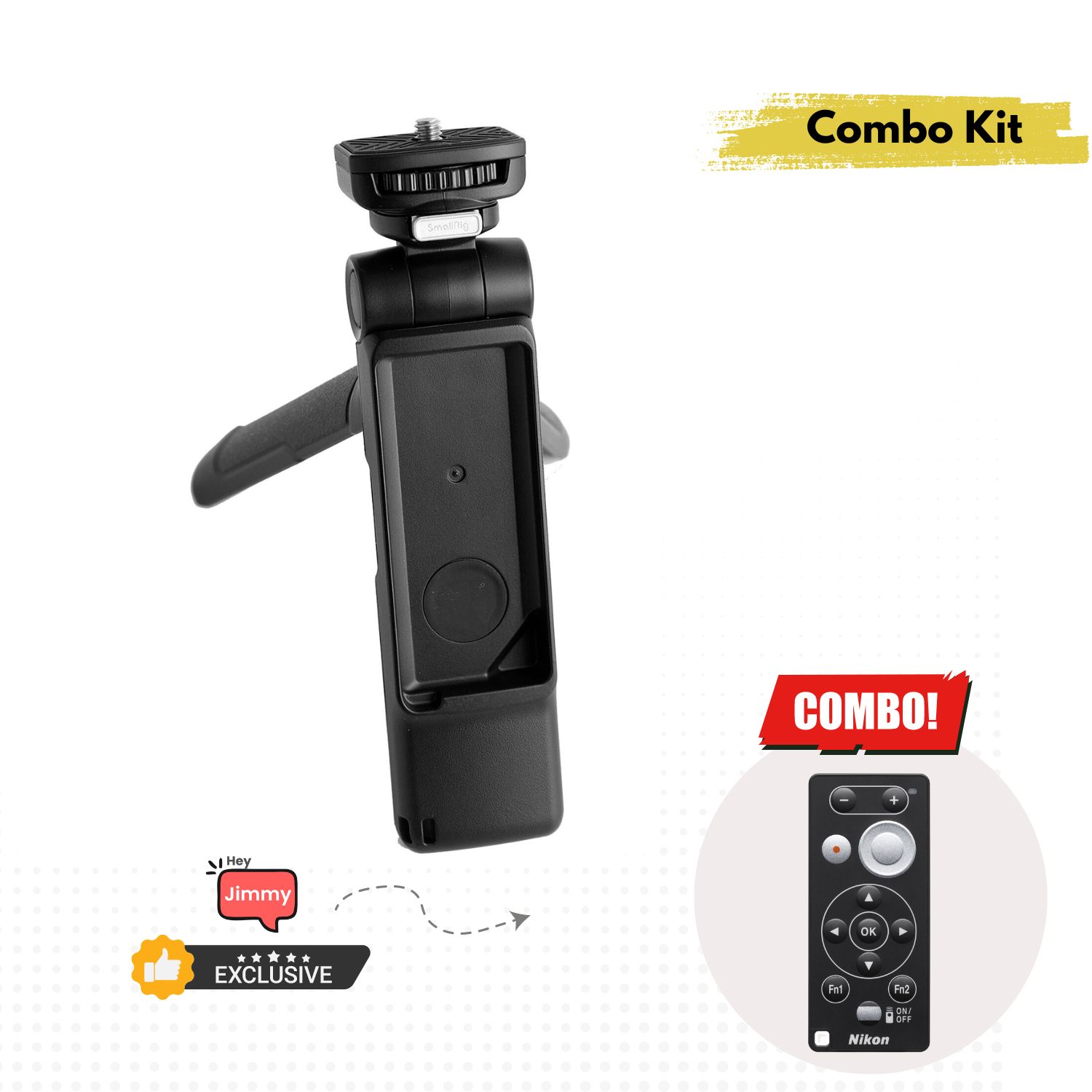 SmallRig-3070-Tripod-Grip-With-Nikon-ML-L7-Remote-for-Nikon-Z30-Camera-Online-Buy-India - Hey Jimmy