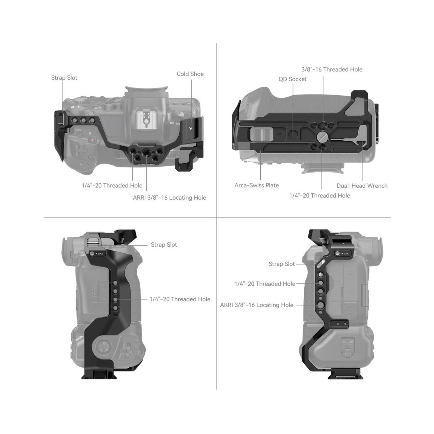 SmallRig-3464B-Full-Camera-Cage-for-EOS-R5-R60-R5C-with-BG-R10-Battery-Grip-Online-Buy-India_3 - Hey Jimmy