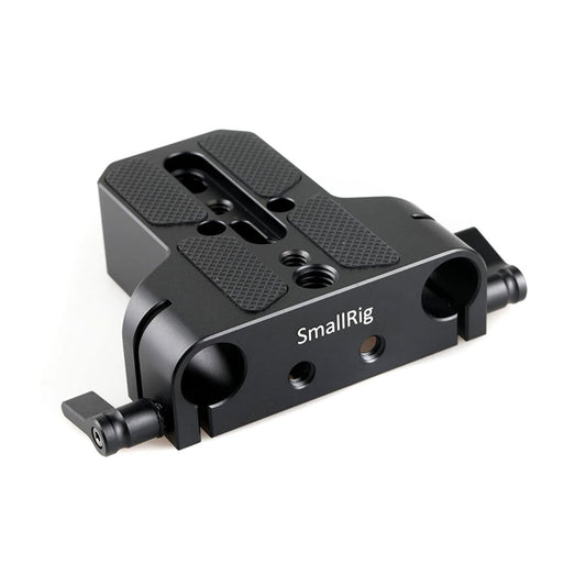 SmallRig 1674 Compact Camera Baseplate with 15mm LWS Rod Clamp