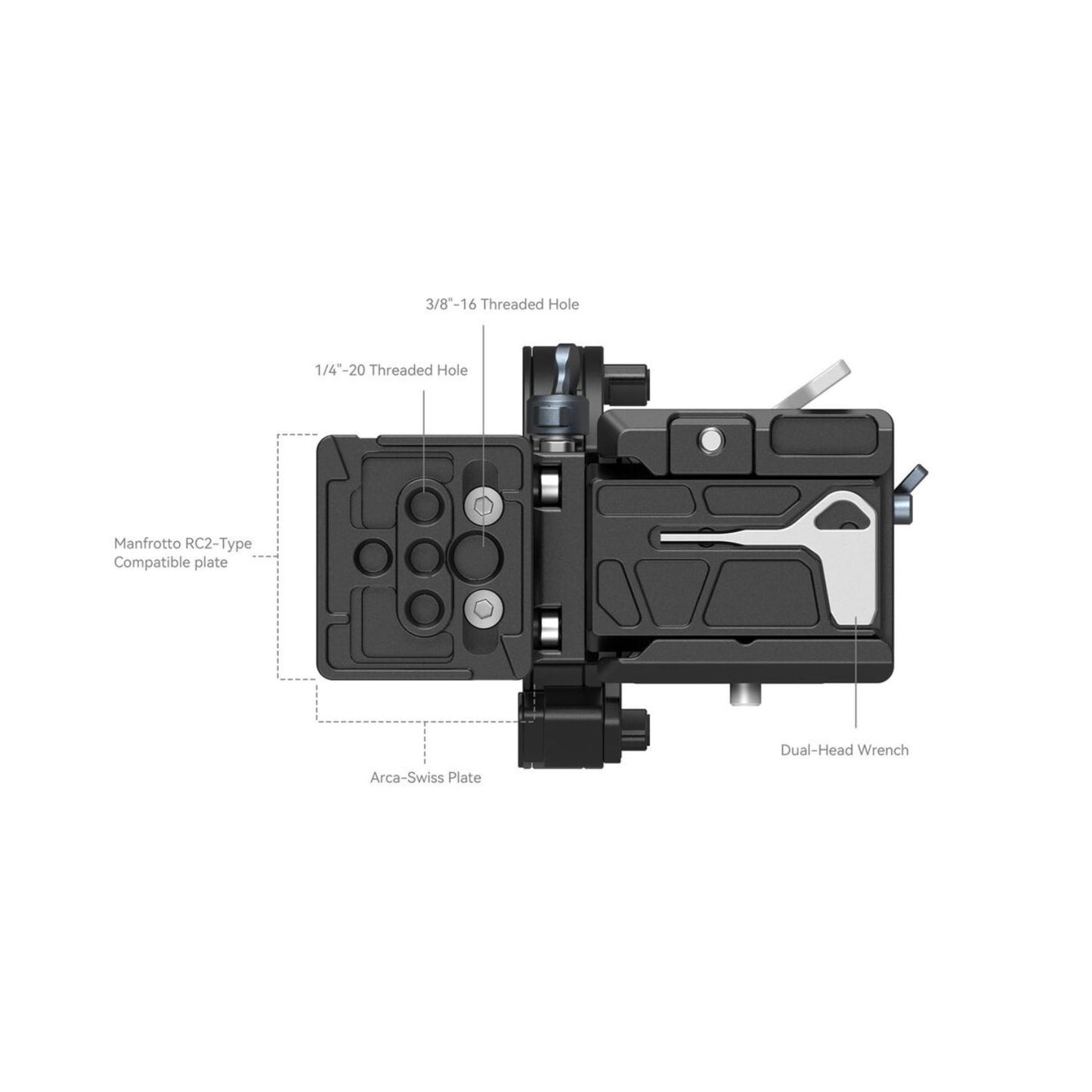 SmallRig 4244 Rotatable Horizontal-to-Vertical Mount Plate Kit for Sony A-Series, FX3 & FX30 Cameras