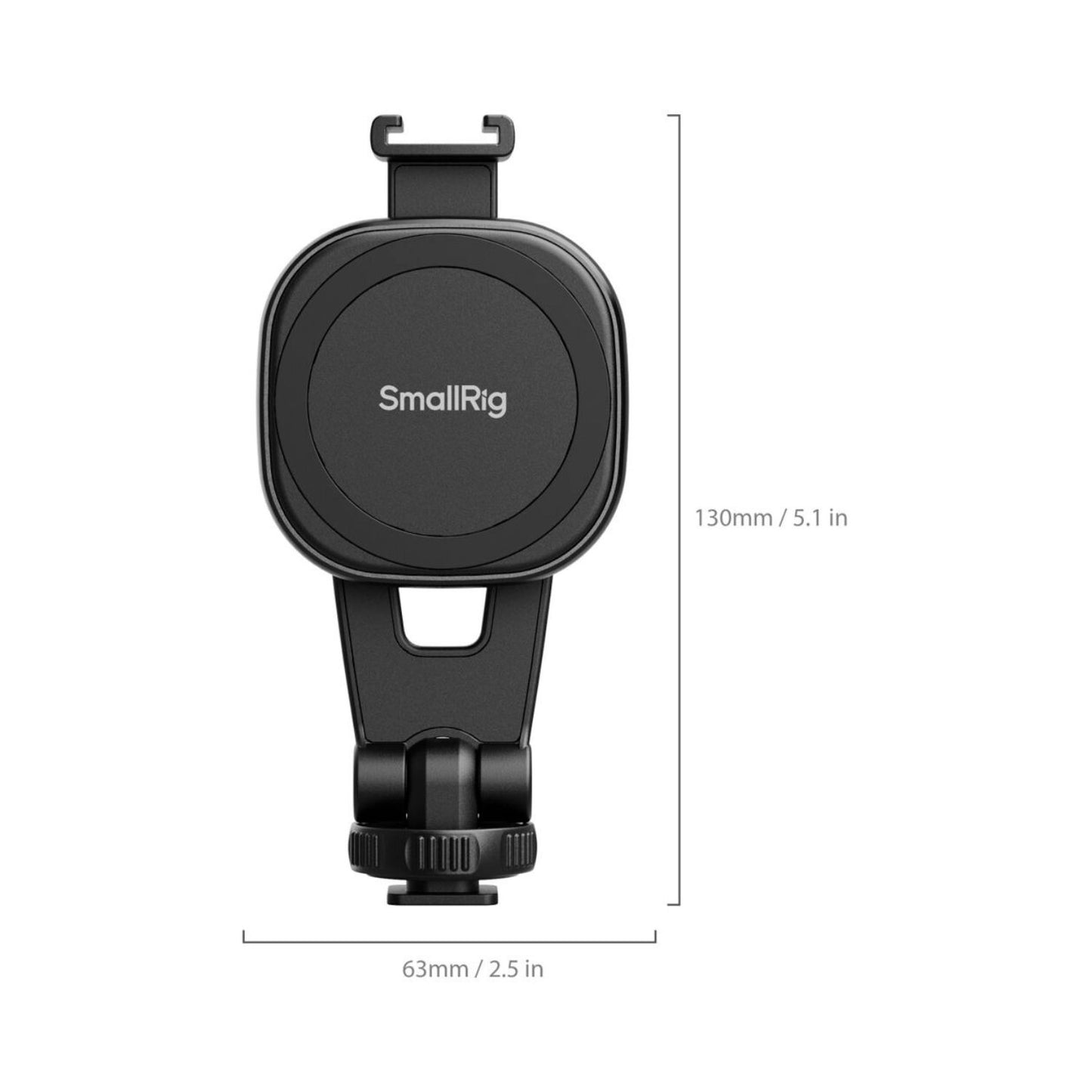 SmallRig 5283 AC-10 Attachable Phone Clamp with Cold Shoe Mount
