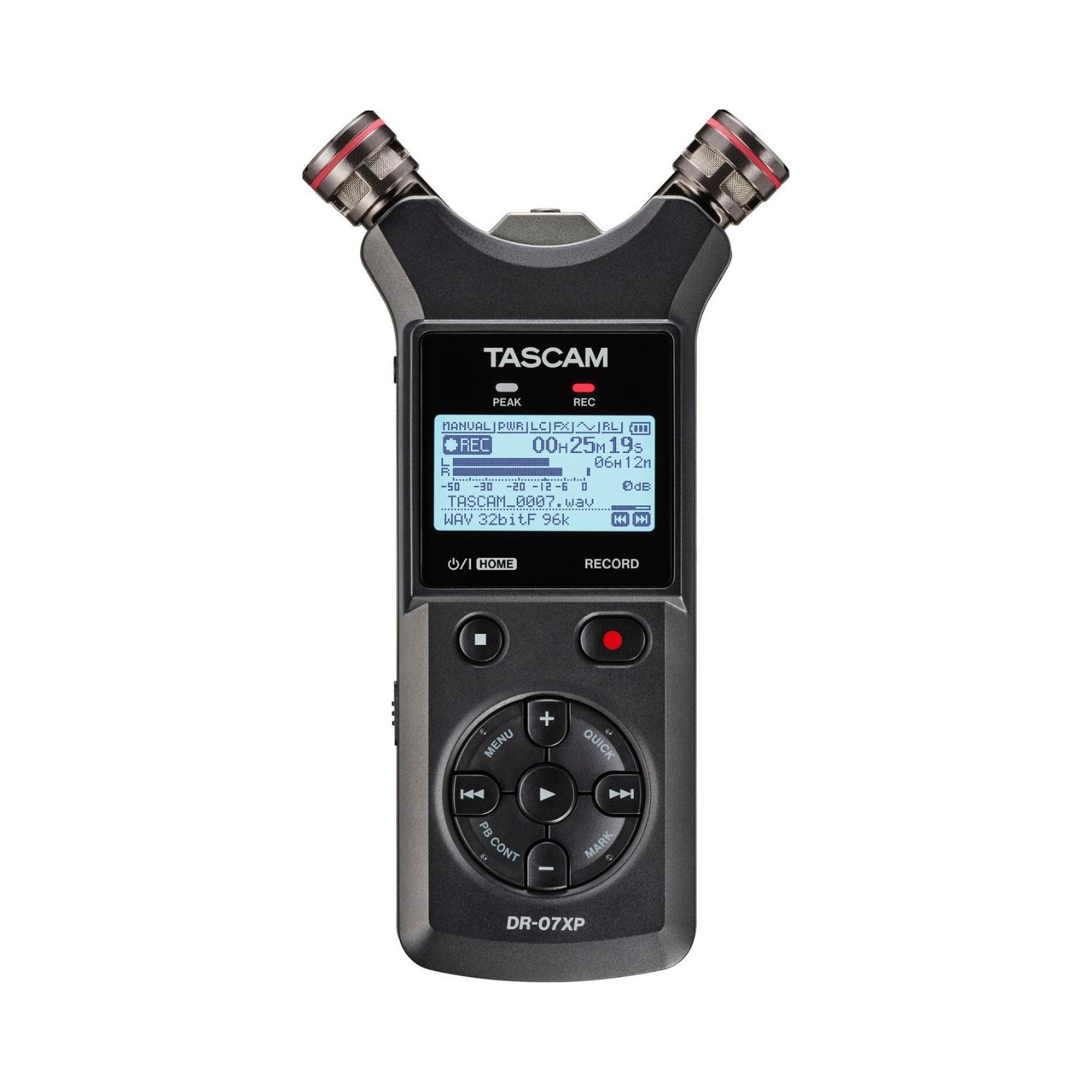 Tascam DR-07XP 2-Channel 32-Bit Float Portable Audio Recorder
