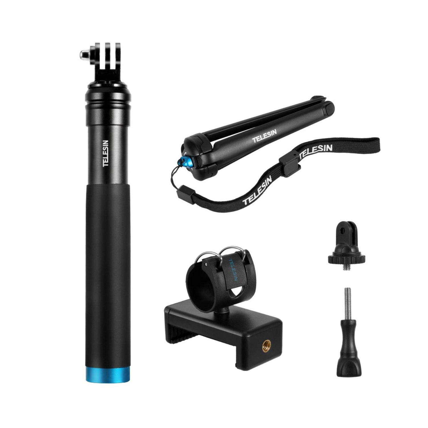 Telesin-GP-MNP-090-S-Extendable-Aluminum-Selfie-Stick-With-Tripod-And-Phone-Clip-Online-Buy-Mumbai-India_3 - Hey Jimmy