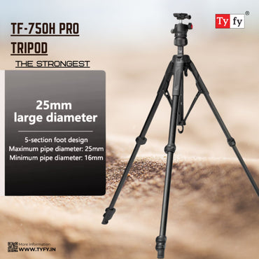 TyFy TF-750H Pro Multi Angle Tripod