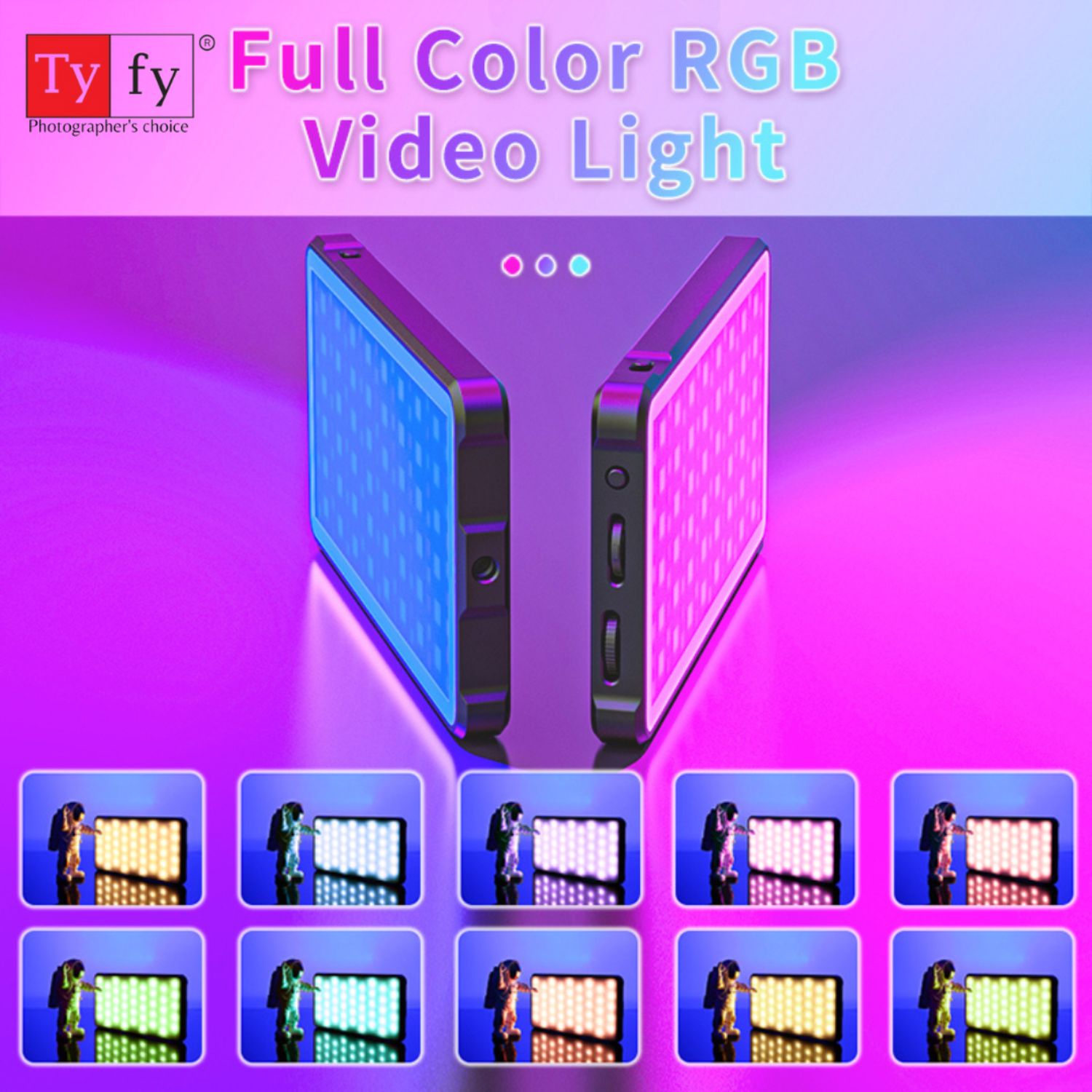 Tyfy-VL-200-RGB-LED-Video-Light-With-Built-In-4000mAh-Battery-Online-Buy-Mumbai-India_1 - Hey Jimmy
